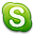 Skype Green Icon 32x32 png